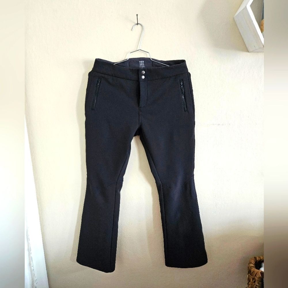 Title Nine Vahalla Softshell Fleece Lined Snow Ski Pants in Black sz 8 PROTOTYPE